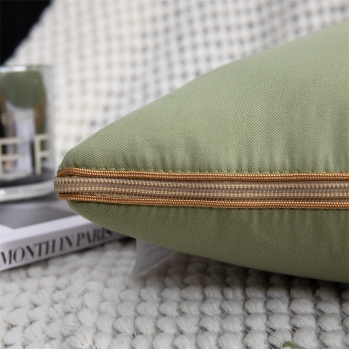 91家纺网 家纺一手货源 找家纺 照世家纺 2024新款时尚简约抗菌棉抱枕被 嫩绿