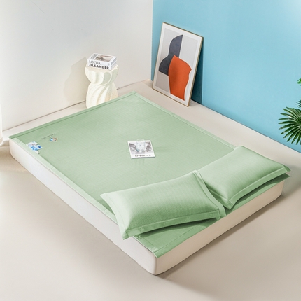 91家纺网 家纺一手货源 找家纺 （总）凉百百 2024新款凉豆豆华夫格凉席可机洗冰丝凉席直播电商优选