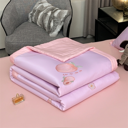 91家纺网 家纺一手货源 找家纺 （总）兄弟坊 2025新款莱赛尔兰精天丝刺绣夏被四件套