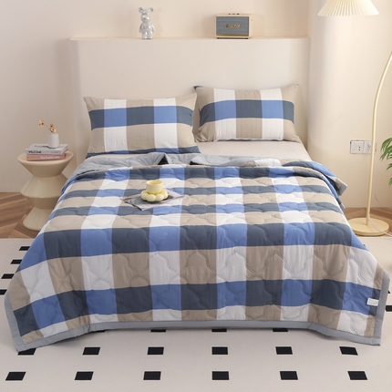 91家纺网 家纺一手货源 找家纺 （总）欧喜璐 2025新款水洗棉超声波礼品夏被夏凉被春秋被