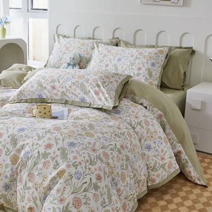 91家纺网 家纺一手货源 找家纺 （总）薏思家纺 2025新款50支新疆云小棉-工艺款四件套