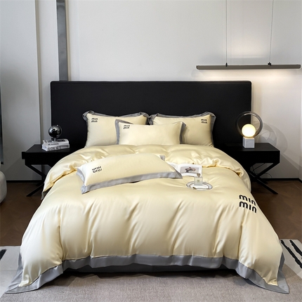 91家纺网 家纺一手货源 找家纺 （总）床绮 2024新款水洗真丝刺绣四件套