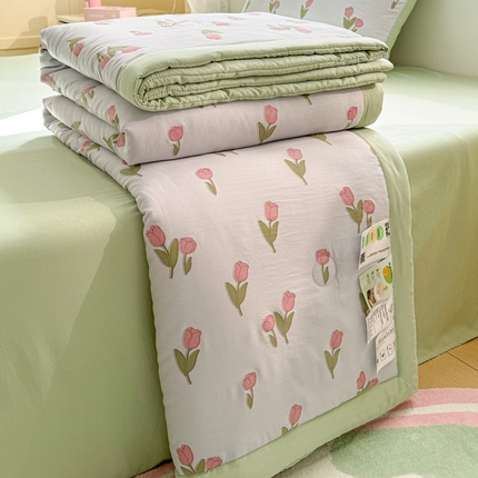 91家纺网 家纺一手货源 找家纺 （总）斯尔顿 2025新款清凉薄荷夏凉被