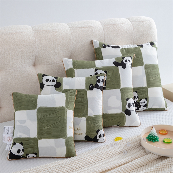 91家纺网 家纺一手货源 找家纺 （总）照世家纺 2025新款全棉印花抗菌棉抱枕被