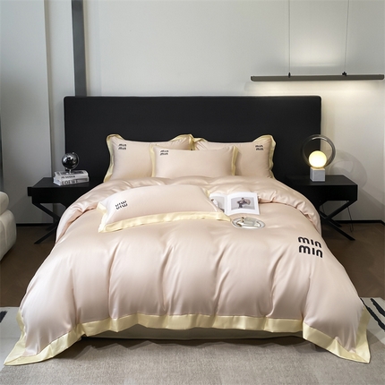 91家纺网 家纺一手货源 找家纺 （总）床绮 2024新款水洗真丝刺绣四件套