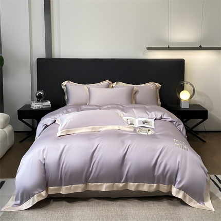 91家纺网 家纺一手货源 找家纺 （总）床绮 2024新款水洗真丝刺绣四件套