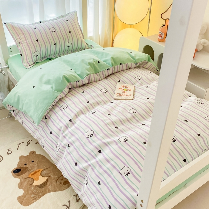 91家纺网 家纺一手货源 找家纺 棉造2023新款13372纯棉学生宿舍上下床套件全棉三件套六件套畅想未来