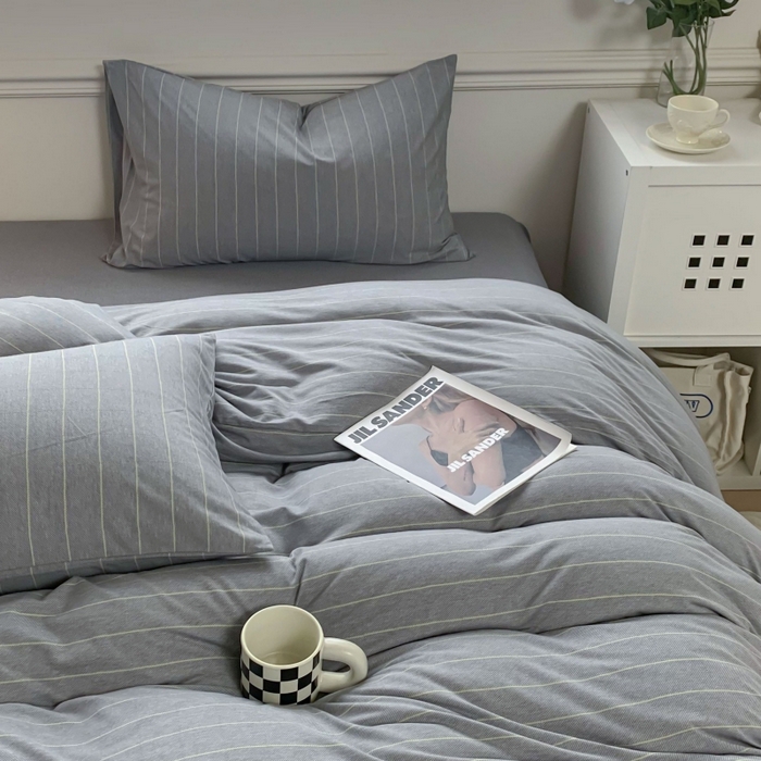 91家纺网 家纺一手货源 找家纺 （总）恋尚羽家纺 2025新款A类母婴级全棉色织针织棉四件套