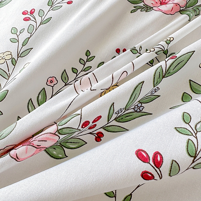 91家纺网 家纺一手货源 找家纺 棉造2023新款13372纯棉学生宿舍上下床套件全棉三件套六件套春风依然