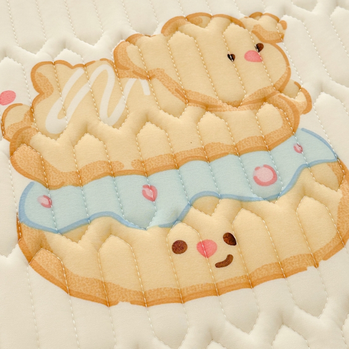 91家纺网 家纺一手货源 找家纺 贝扬思家纺 2024新款BYS凉感丝乳胶凉席 夹心甜圈