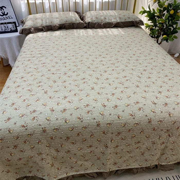 91家纺网 家纺一手货源 找家纺 暖居 2024新款豆豆被四件套 摩卡