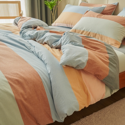 91家纺网 家纺一手货源 找家纺 （总）21度C 2024新款全棉水洗棉四件套