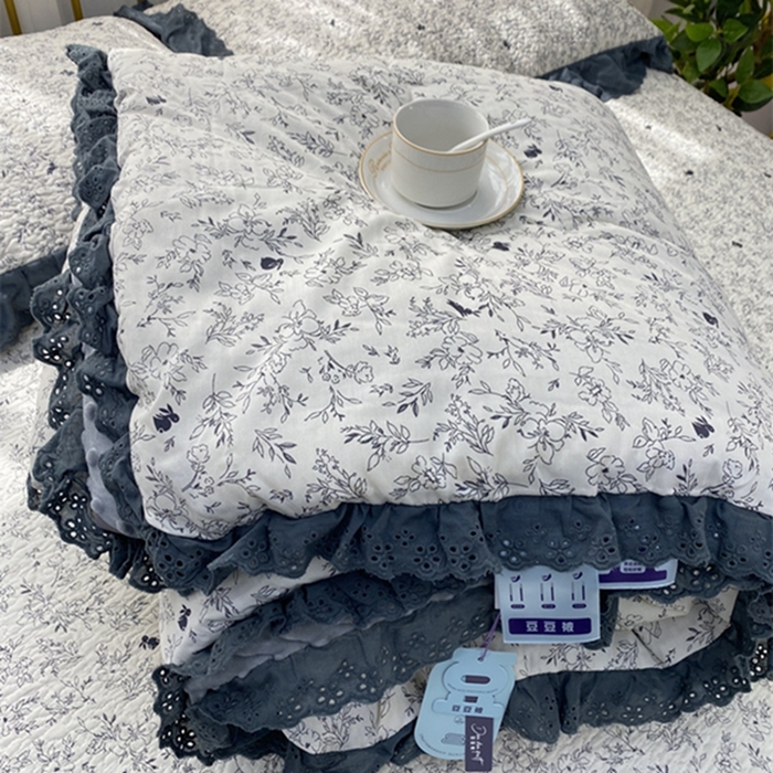 91家纺网 家纺一手货源 找家纺 暖居 2024新款豆豆被四件套 南法假日