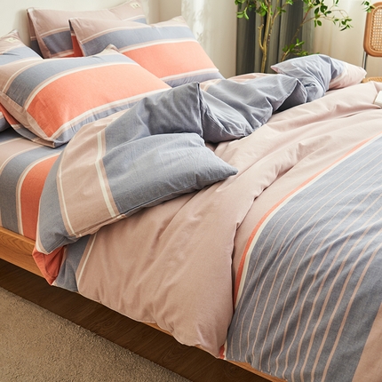 91家纺网 家纺一手货源 找家纺 （总）21度C 2024新款全棉水洗棉四件套