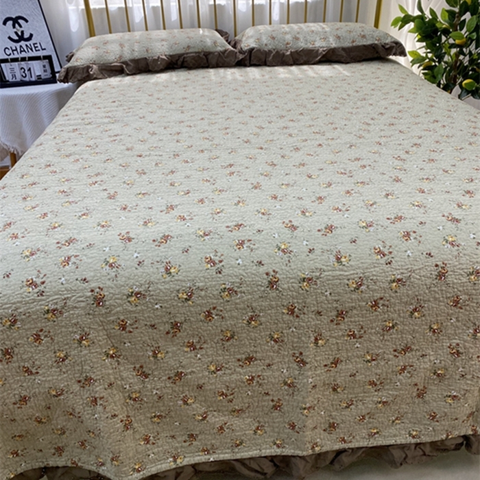 91家纺网 家纺一手货源 找家纺 暖居 2024新款豆豆被四件套 摩卡