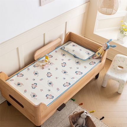 91家纺网 家纺一手货源 找家纺 （总）艾佳宝贝 2024春夏600D加密儿童幼儿园宿舍冰丝席