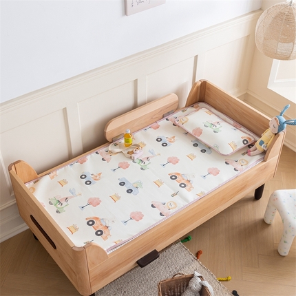 91家纺网 家纺一手货源 找家纺 艾佳宝贝 2024春夏600D加密儿童幼儿园宿舍冰丝席 飞驰小队-冰丝席