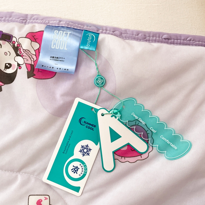 91家纺网 家纺一手货源 找家纺 美梦里 2024新款凉豆豆夏被空调被印花卡通库洛米夏凉被子 甜心库洛米