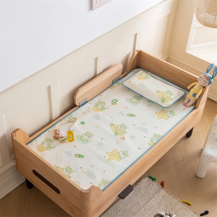 91家纺网 家纺一手货源 找家纺 （总）艾佳宝贝 2024春夏600D加密儿童幼儿园宿舍冰丝席