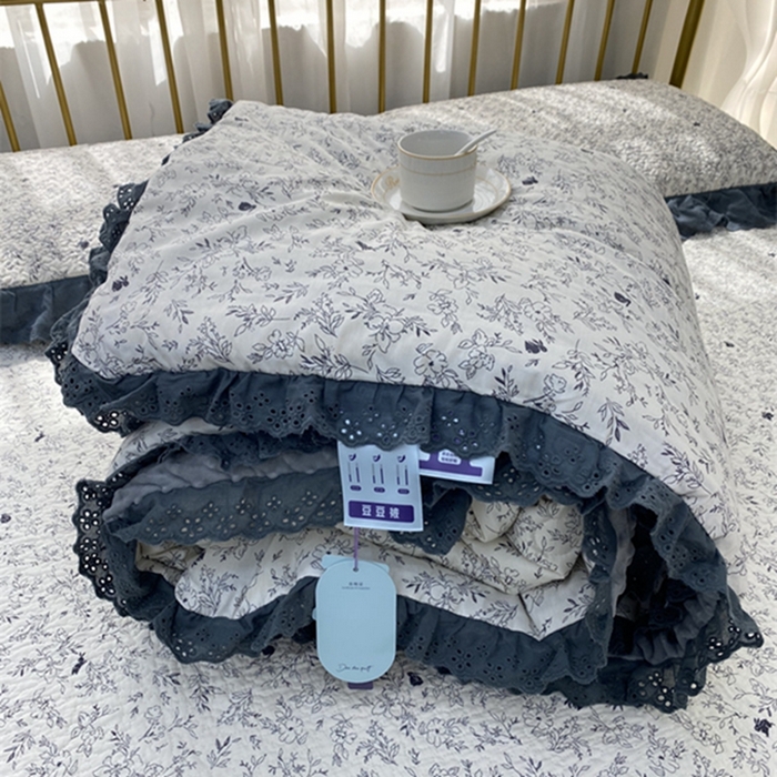 91家纺网 家纺一手货源 找家纺 暖居 2024新款豆豆被四件套 南法假日