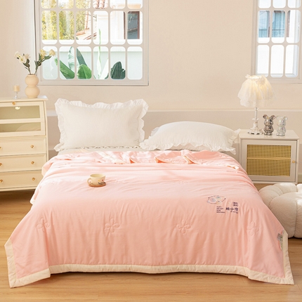 澳洲羽 2024新款泡芙棉夏被 蜜桃粉