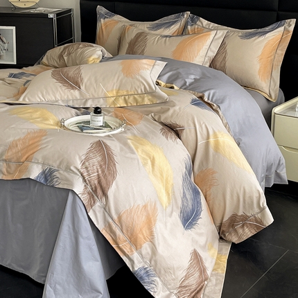 7V 2024新款轻奢13376纯棉全棉喷气四件套 妙羽