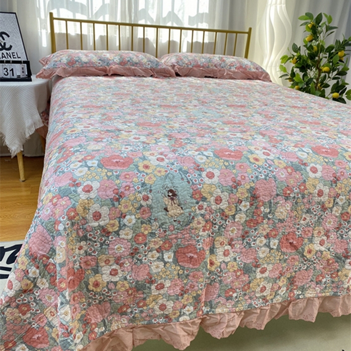 91家纺网 家纺一手货源 找家纺 暖居 2024新款豆豆被四件套 安娜公主