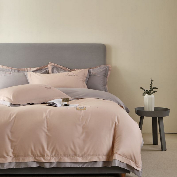 91家纺网 家纺一手货源 找家纺 （总）LADY COCO 2024新款全棉翻盖式三边拉链四件套-东方好棉香水瓶系列