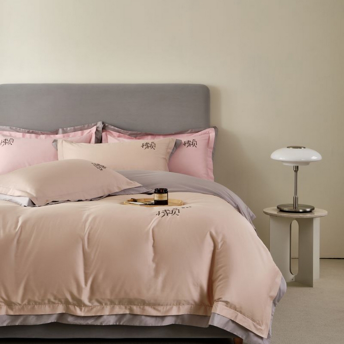 91家纺网 家纺一手货源 找家纺 LADY COCO 2024新款全棉翻盖式三边拉链四件套-东方好棉懒福系列 目光色