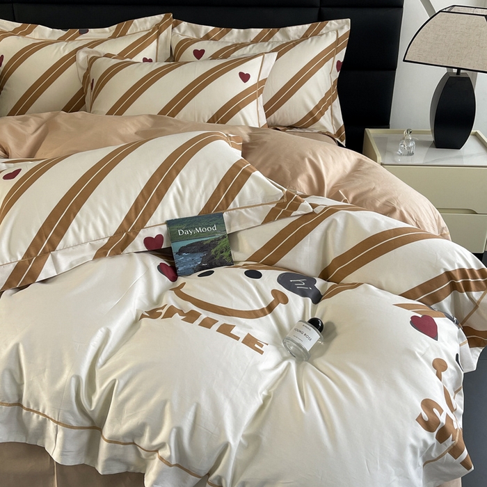 91家纺网 家纺一手货源 找家纺 7V 2024新款轻奢13376纯棉全棉喷气四件套 宠爱