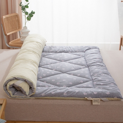 91家纺网 家纺一手货源 找家纺 金泰莱 2025新款全棉学生床垫幼儿园立体儿童床垫子床褥子新疆棉填充全棉纱布床垫 花语