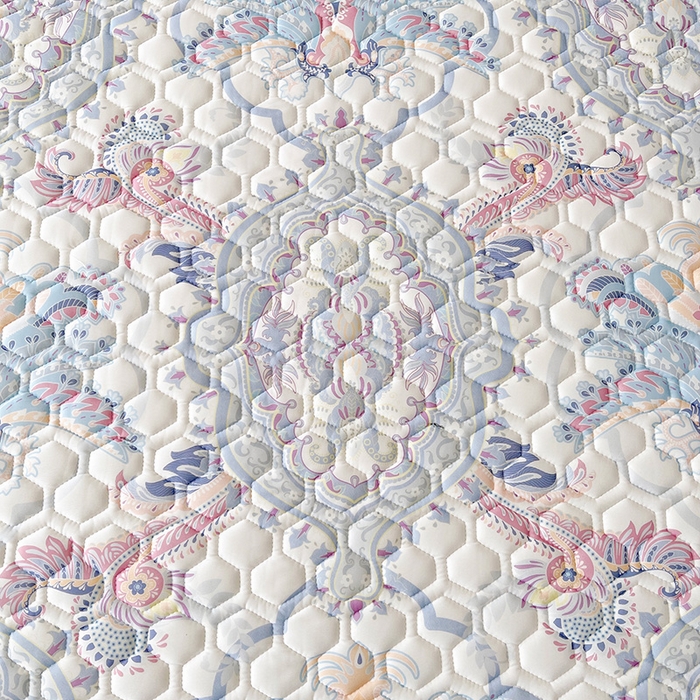 91家纺网 家纺一手货源 找家纺 虹星家纺 2024新款凉感丝印花可拆床裙套件-夏被凉席四件套 迷幻时空