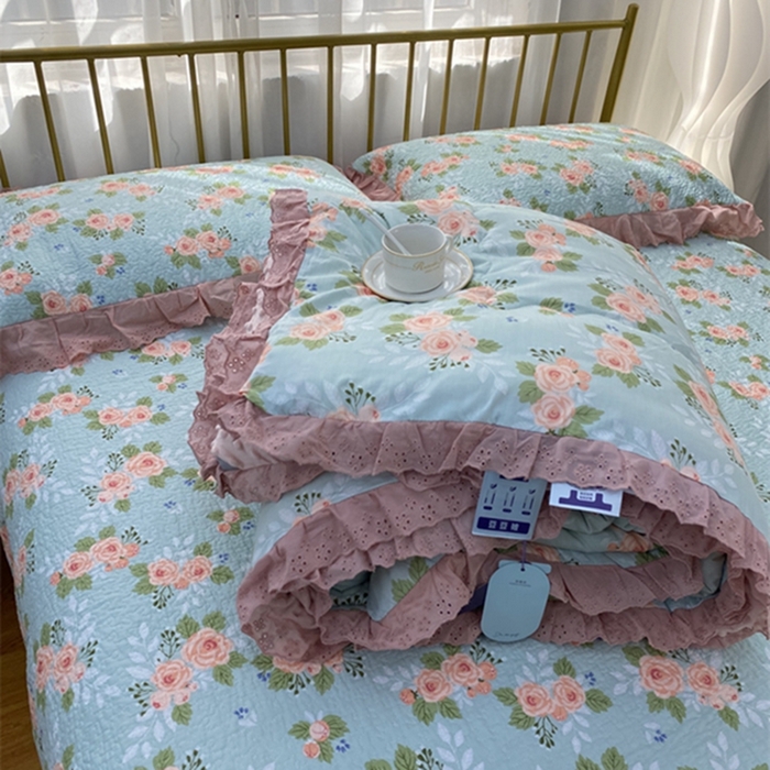 91家纺网 家纺一手货源 找家纺 暖居 2024新款豆豆被四件套 芊芊公主