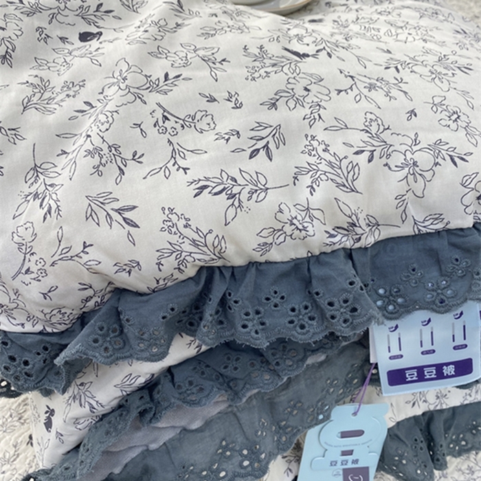 91家纺网 家纺一手货源 找家纺 暖居 2024新款豆豆被四件套 南法假日