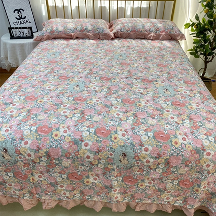 91家纺网 家纺一手货源 找家纺 暖居 2024新款豆豆被四件套 安娜公主