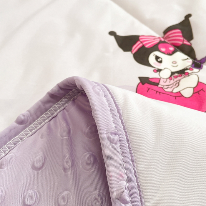 91家纺网 家纺一手货源 找家纺 美梦里 2024新款凉豆豆夏被空调被印花卡通库洛米夏凉被子 甜心库洛米