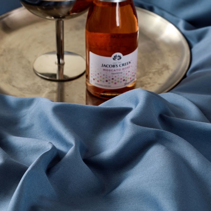 91家纺网 家纺一手货源 找家纺 LADY COCO 2024新款全棉翻盖式三边拉链四件套-东方好棉懒福系列 宁静蓝