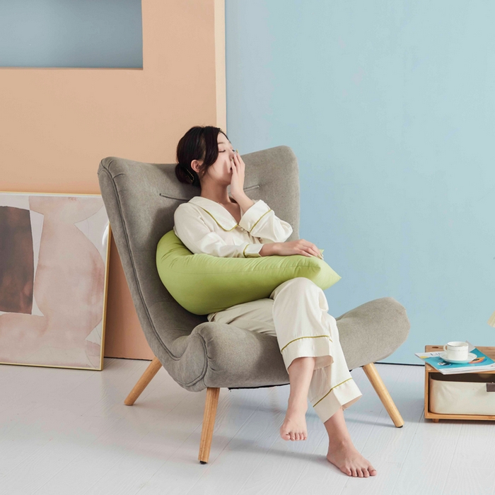 91家纺网 家纺一手货源 找家纺 （总）星芯合家纺 2024新款懒床熟睡陪伴抱枕L型 纯色款