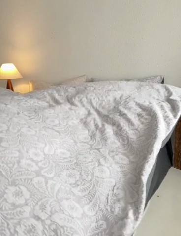 91家纺网 家纺一手货源 找家纺 安莱生活 2025新款凤尾花语色织双层纱大提花基础款四件套 凤尾花语-深灰