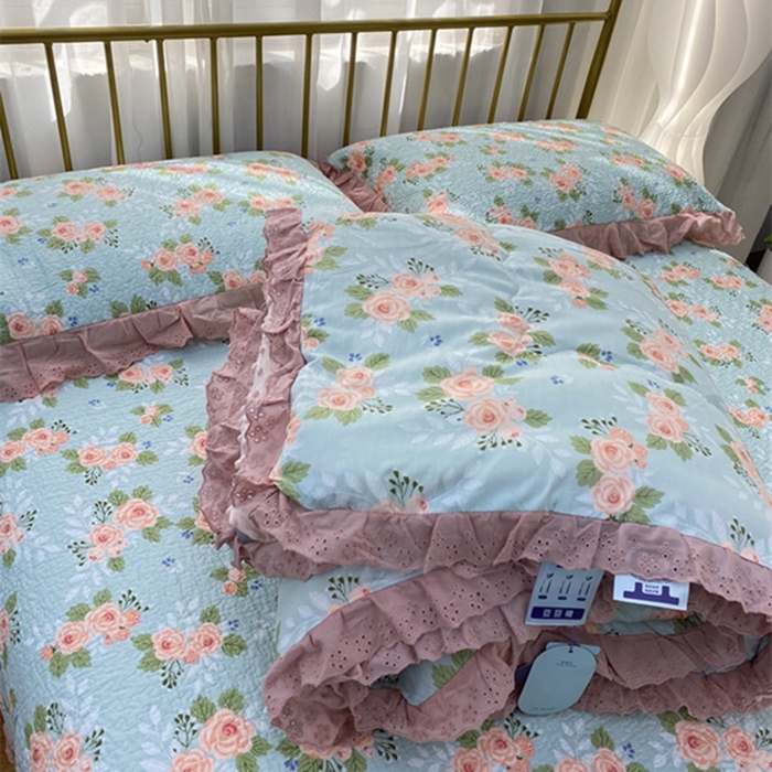 91家纺网 家纺一手货源 找家纺 暖居 2024新款豆豆被四件套 芊芊公主