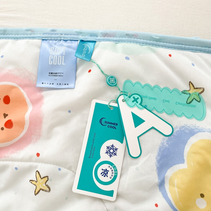 91家纺网 家纺一手货源 找家纺 美梦里 2024新款凉豆豆夏被空调被印花卡通库洛米夏凉被子 泡泡世界