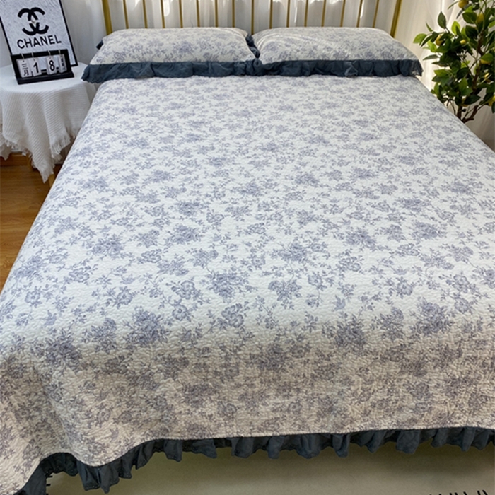 91家纺网 家纺一手货源 找家纺 暖居 2024新款豆豆被四件套 白山茶