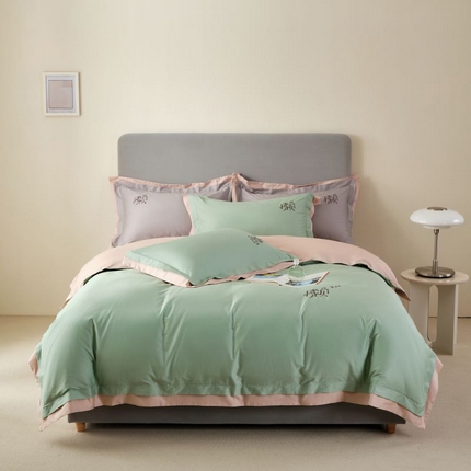 91家纺网 家纺一手货源 找家纺 （总）LADY COCO 2024新款全棉翻盖式三边拉链四件套-东方好棉懒福系列