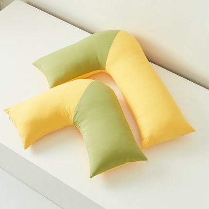 91家纺网 家纺一手货源 找家纺 （总）星芯合家纺 2024新款懒床熟睡陪伴抱枕L型 拼色款