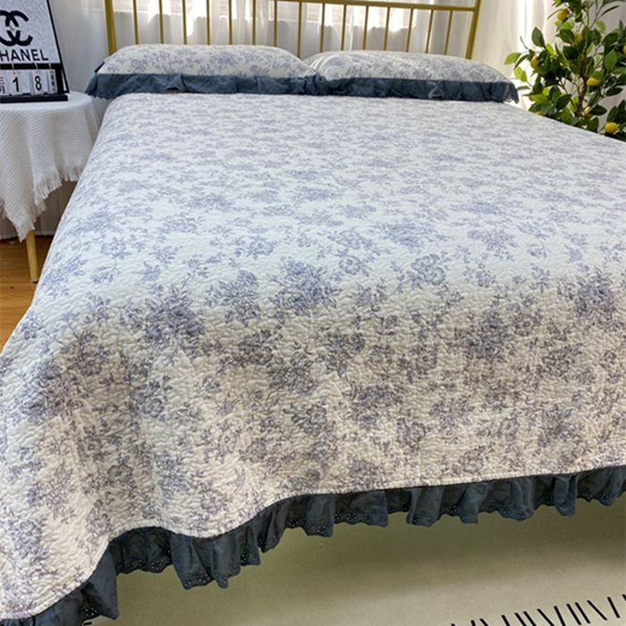 91家纺网 家纺一手货源 找家纺 暖居 2024新款豆豆被四件套 白山茶