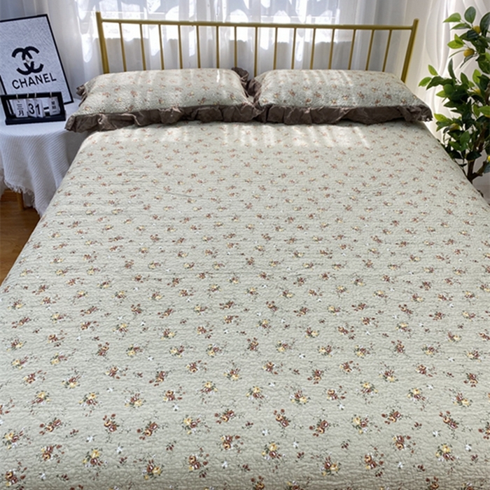 91家纺网 家纺一手货源 找家纺 暖居 2024新款豆豆被四件套 摩卡