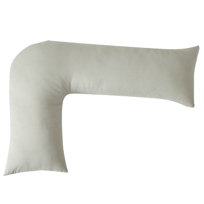 91家纺网 家纺一手货源 找家纺 星芯合家纺 2024新款懒床熟睡陪伴抱枕L型 纯色款 L型多功能软枕 灰