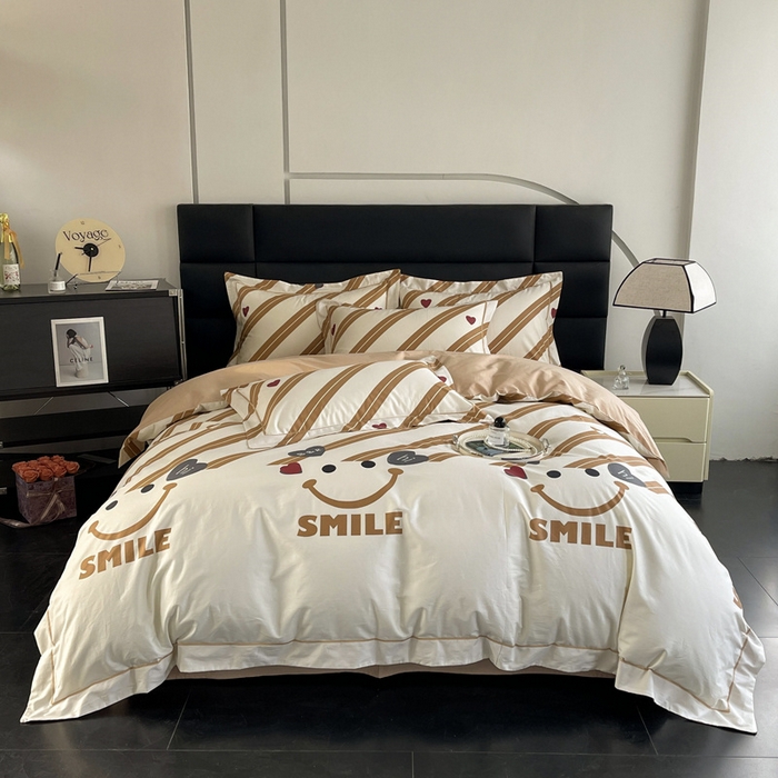 91家纺网 家纺一手货源 找家纺 7V 2024新款轻奢13376纯棉全棉喷气四件套 宠爱