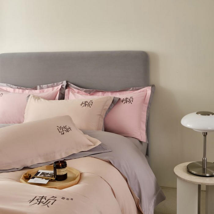 91家纺网 家纺一手货源 找家纺 （总）LADY COCO 2024新款全棉翻盖式三边拉链四件套-东方好棉懒福系列