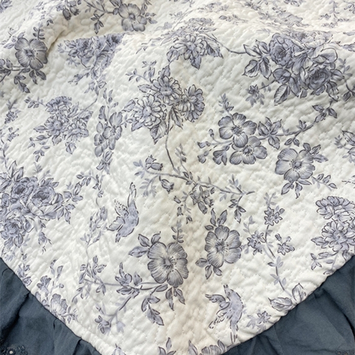 91家纺网 家纺一手货源 找家纺 暖居 2024新款豆豆被四件套 白山茶